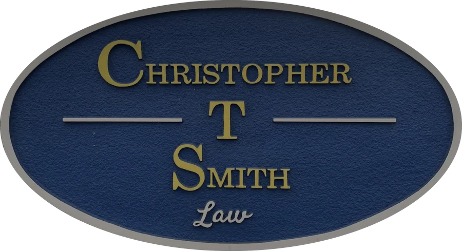 Christopher T. Smith Law signage